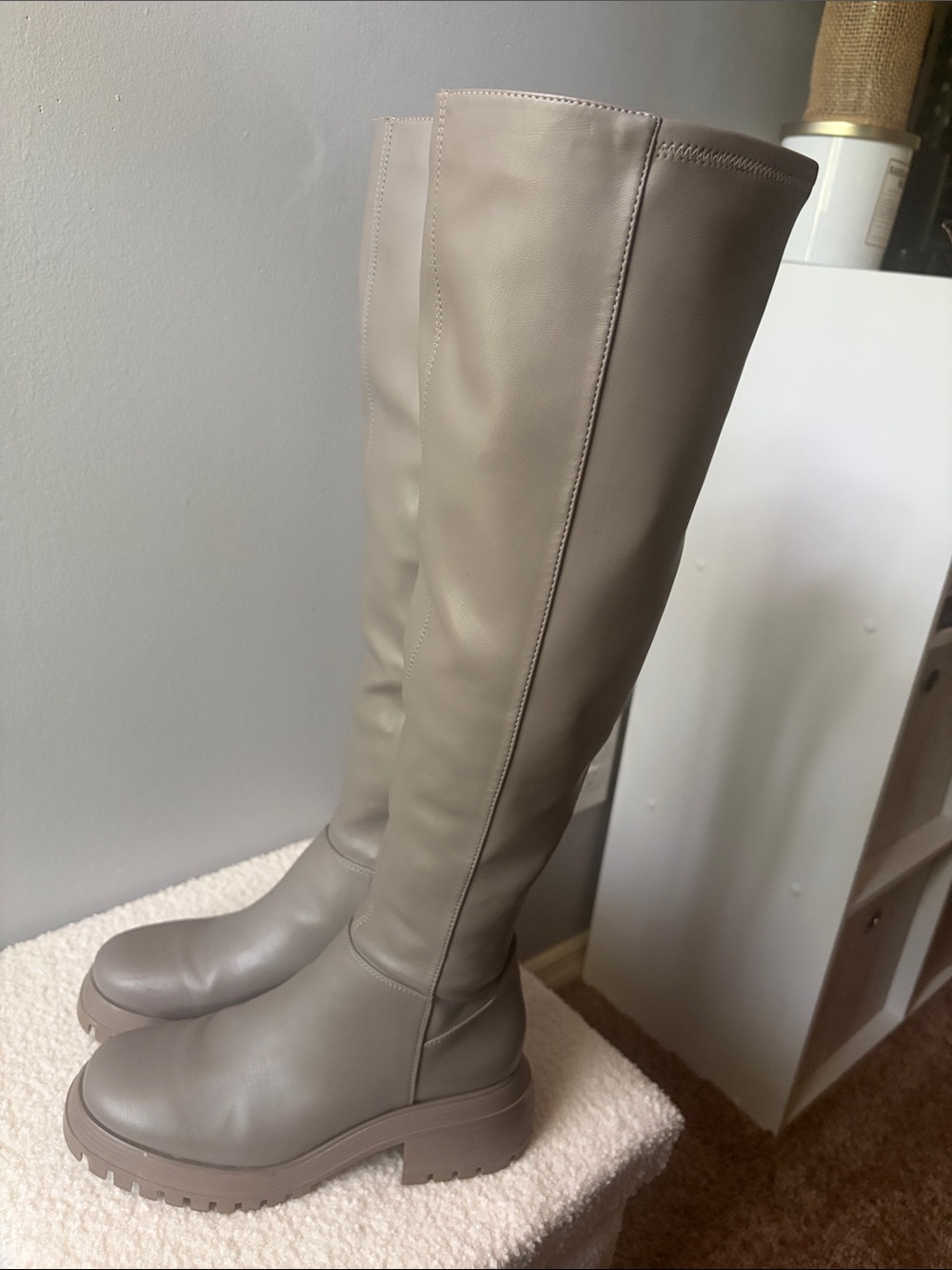 Franco Sarto Over the knee Grey Boots Size 8